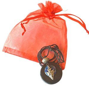 Sterling Arrow Head Pendant on Lapis & Jet - Adjustable Length NWOT